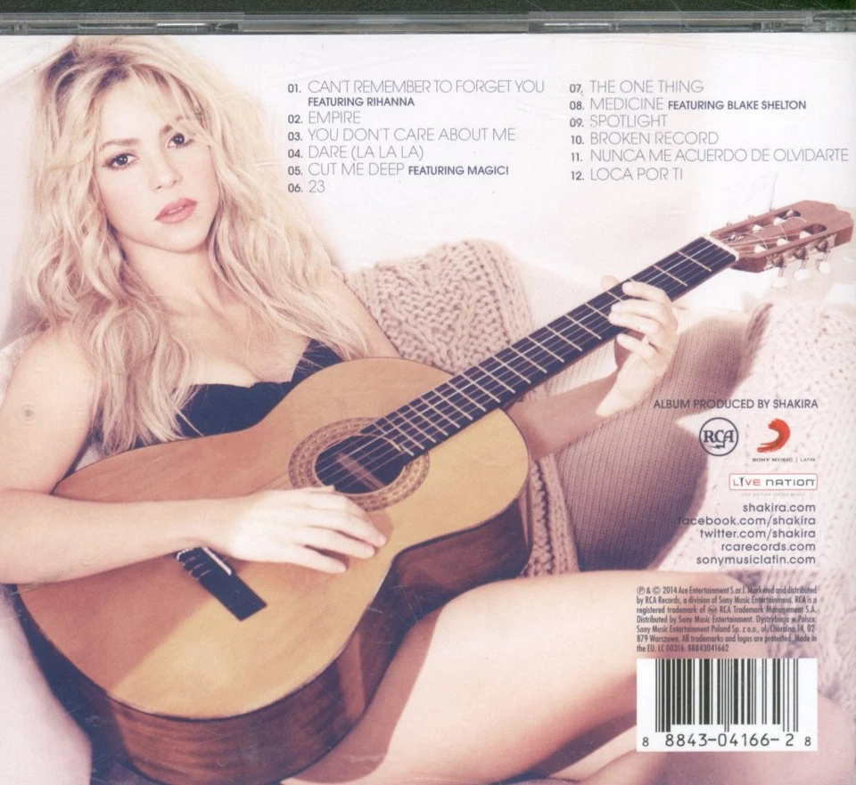 Shakira Self-Titled CD Europe Rca 2014 has info sticker on front of case - Bild 2 von 3