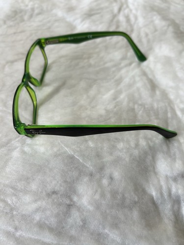 Ray-Ban RB1530 3665 Occhiali da Vista Bambini Rettangolari Nero Verde 48-16-130 Solo Montatura - Foto 6 di 11