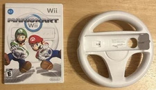 Mario Kart Wii (Nintendo, 2008) W/ Wheel Tested Complete In Box CIB