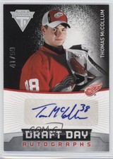 2011-12 Panini Titanium Draft Day Auto 41/99 Thomas McCollum #48 Auto 0c3
