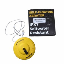 Floating  Rechargeable Bait Bucket Aerator, IPX7 Waterproof w/Charger Open Box