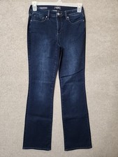 NYDJ Barbara Bootcut Jeans Womens 4 Blue Dark Wash Lift Tuck Slimming Stretch
