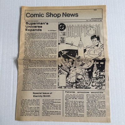 COMIC SHOP NEWS #6 - August 1987 - John Byrne Superman - Mark Evanier interview