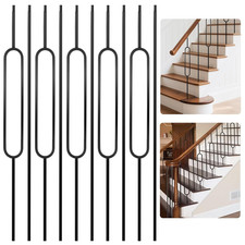 10 Pcs Iron Balusters for Staircase - 44 Inches Wrought Iron Balusters, Baluster