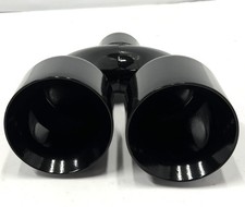 Mirror Polished Ss304 Twin Dual Wall Offset 4 Outlet 3 Inlet Exhaust Tip Ee