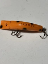 Kautzky Lazy Ike-2 Fishing Lure Crankbait Orange/Black 2 3/4" Length