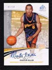 2005-06 SP Game Used Edition Rookie Authentics 1/10 Monta Ellis #132-A Auto 2d0