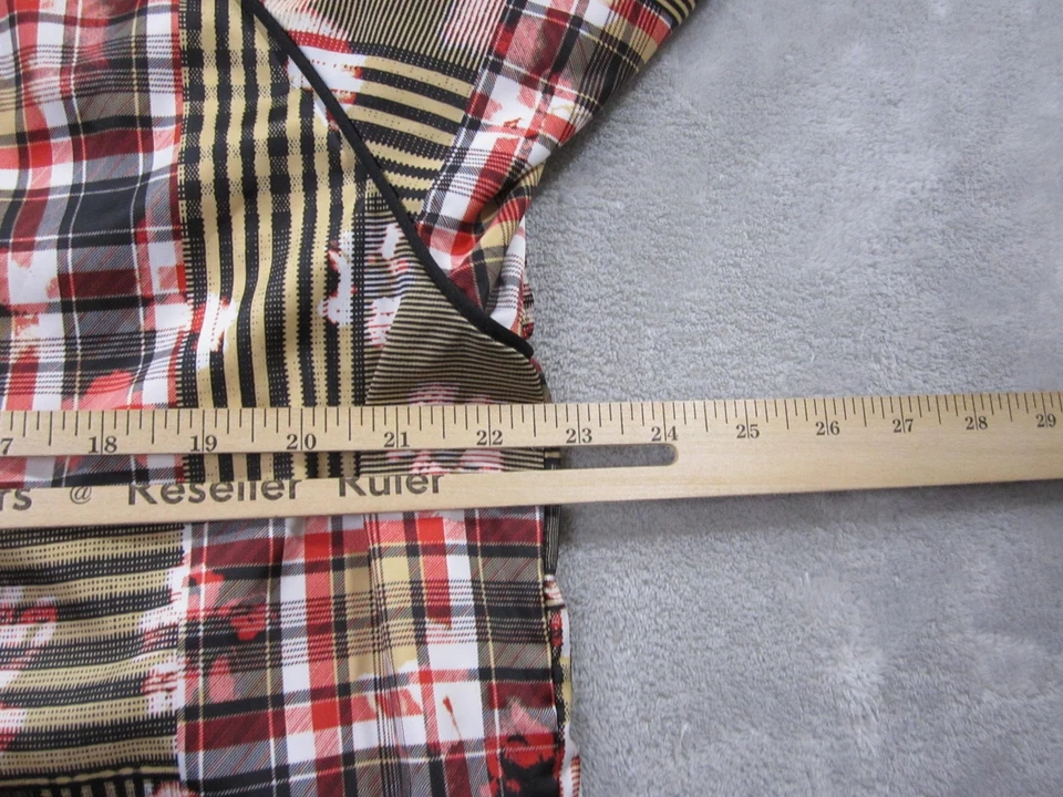 Adidas HER Studio London Chaqueta de Pista para Mujer Grande a Cuadros Floral Trifolio Cremallera Completa Foto 4 de 4