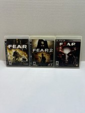 PS3 PlayStation 3 F.E.A.R. 1, 2 3 Fear Set Very Clean Discs. See Pics