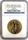 2006-W American Gold Eagle 20th Anni Reverse Proof 1 oz Gold coin NGC PF70