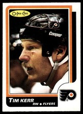 1986-87 O-Pee-Chee Tim Kerr Philadelphia Flyers #134