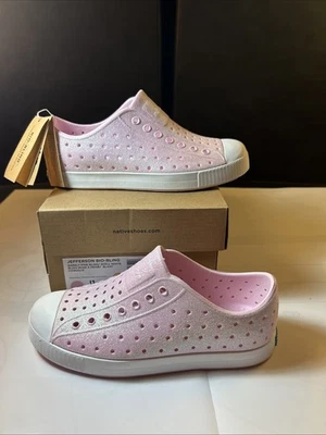 Native Shoes Unisex-Child Jefferson Bio-Bling (Little Big Kid) Sneaker Size J1