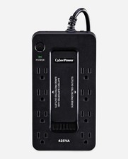 CyberPower ST425 UPS Battery Backup Surge Protector 425VA 260W 8 Outlets Black