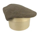 Cordings of Piccadilly Mens Brown Wool Tweed England Flat Cap Size 63 | UK 7¾