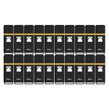 Kodak USB 3.2 K100 64GB Flash Drive 20 pack FAST Storage