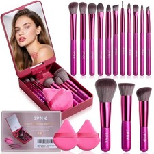 Travel Makeup Brush Set Foundation Powder Concealers Eye Shadows Makeup Set