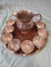 Kirk Stieff Pewter Ten Piece Tray Set