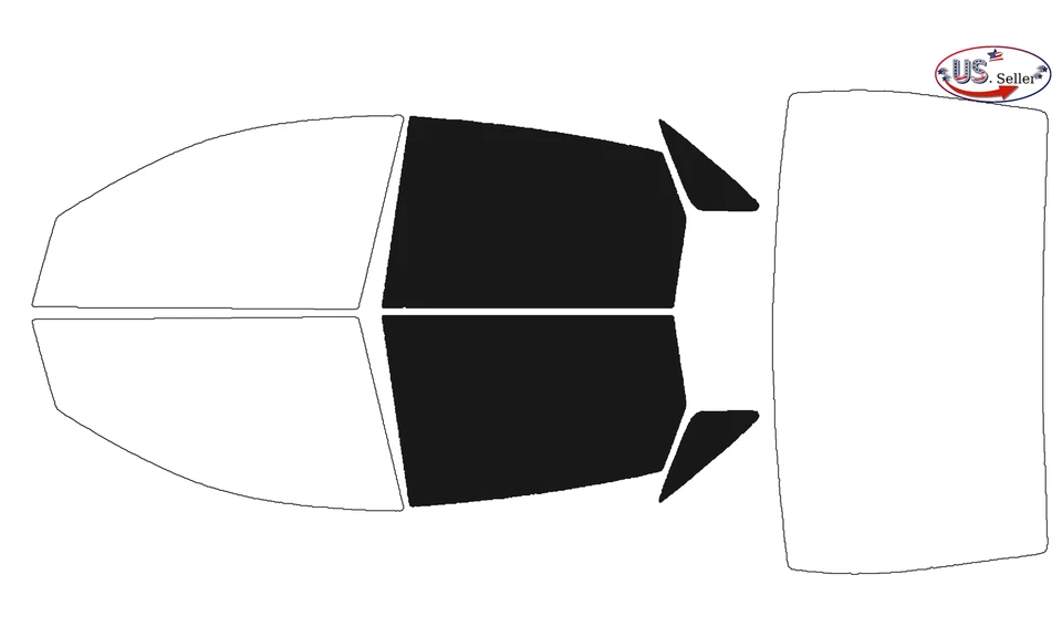 Kit de película de tinte de ventana de 2 capas precortada personalizada computarizada para Ford Focus Sedán 00-07 Foto 3 de 4