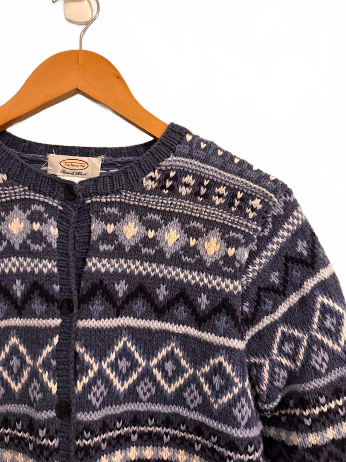 Women’s Cozy Talbots Hand Knit Cardigan Sweater Sz Small