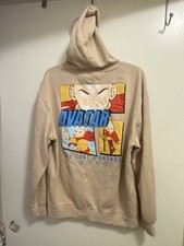 Avatar The Last Airbender Mens Beige Hoodie XL Hooded Sweatshirt READ DAMAGE