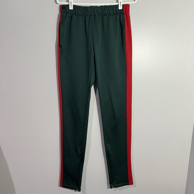 EPTM Green Red Stripe Track Pants Mens Size Medium