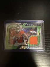 2021 Panini Prizm - Premier Jerseys Javonte Williams #PJ-15 Neon Green