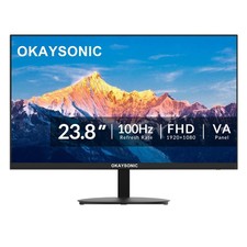 24inch FHD Office Monitor 100Hz AMD FreeSync Frameless Speakers Okaysonic Rate