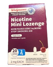 Nicotine Mini Lozenge Cherry Ice Flavor 2MG 20Ct Walgreens 11/2026
