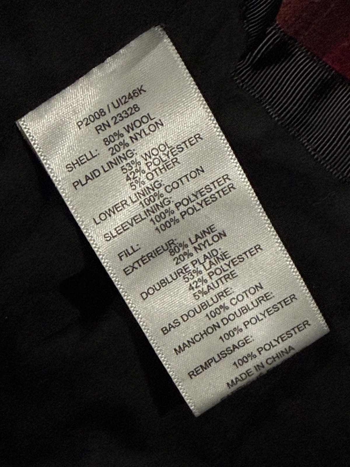 VTG Pendleton Black Wool Peacoat MEDIUM - image 7