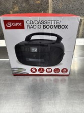 GPX Cassette/CD/Radio Boombox, Black, BCA209B