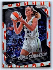 2025 Panini Prizm WNBA #102 Karlie Samuelson WNBA Logo Prizms