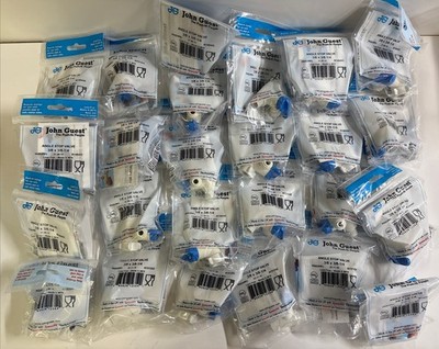 Lot Of 25 John Guest 3/8'' x 3/8 -1/4  Speedfit Angle Stop Adapter Valve PASVPP1