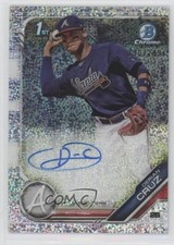 2019 Bowman Chrome Prospect Speckle Refractor /299 Derian Cruz #CPA-DC Auto 02d2