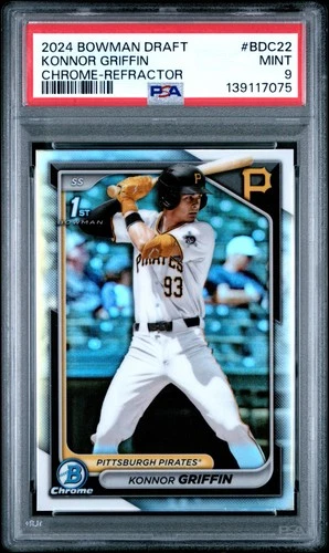 2024 Bowman Draft - Konnor Griffin Bowman 1st Chrome Refractor | PSA 9