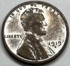 1919 D Lincoln Silver Faded Odd Wheat Cent Avg Circulated Copper G VG Peny Coin
