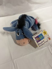 Vintage Eeyore Mattel Plush Beanbag Friend 7.5 Inch Disney Stuffed Animal Toy