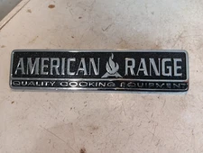 American Range Quality Cooking Equipment Gas Range Stove Badge Decal Name Plate
