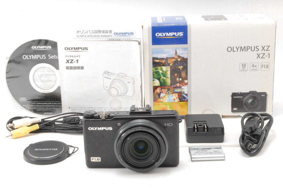 Olympus Stylus XZ-1 10.0MP Digital Camera - Black (XZ1) for sale