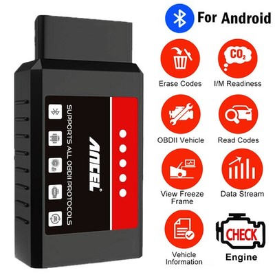 ANCEL ELM327 Bluetooth-Fehlercodeleser   OBD2 Diagnosescanner für Kfz