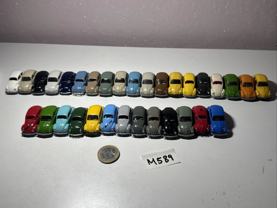 M589 Wiking div. Modelle VW 1200 1303 Käfer DBP Volkswagen 32 Stk. Kaefer 1:87