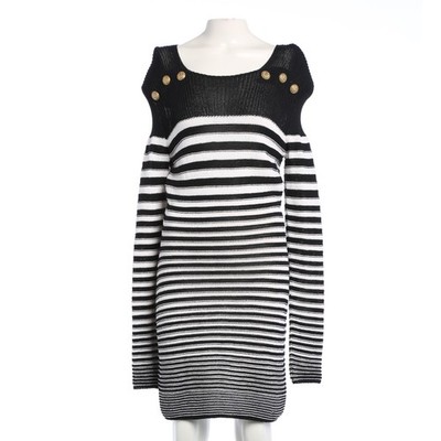 Kleid Balmain Schwarz Weiß 36 FR 38