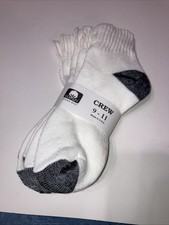Vintage Unisex Low Cut Cotton White Socks Size 9-11 USA Made,best Shoe 5-8,NOS