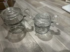 vintage Pyrex Flameware glass percolator coffee pots 9 Cup, 4 Cup