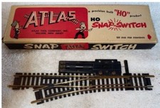 Atlas 50 HO Snap Switch Left Remote Control Track