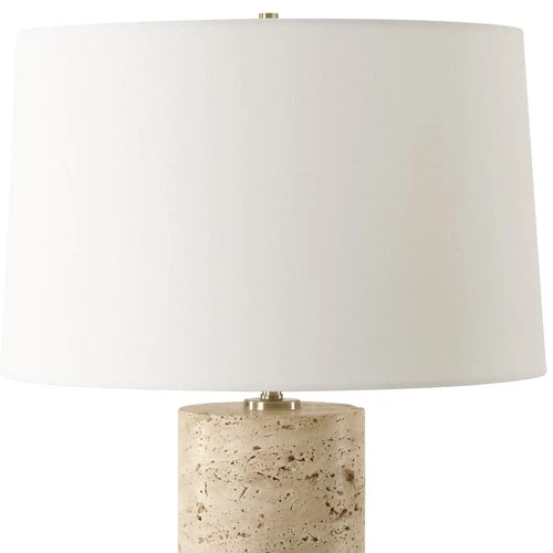 Uttermost 30409-1 Aubrey 25" Tall Buffet Table Lamp - Travertine - Picture 2 of 5