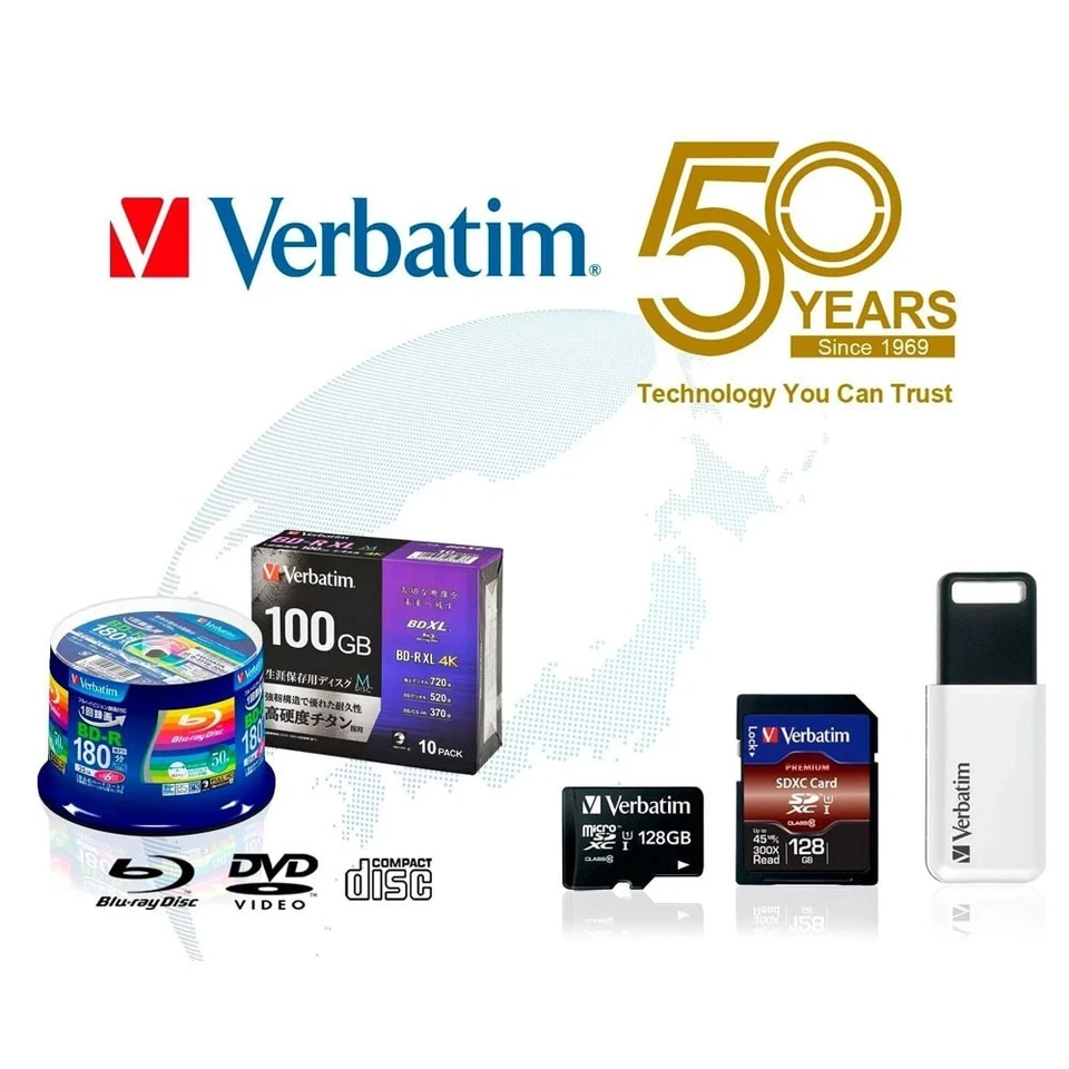 Blu-ray Disc Recordable BD-R Capacity 25 GB Speed 1-6x Verbatim | Made in Japan - Image 4 of 4