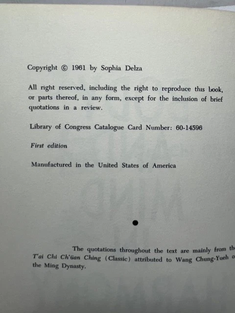 1961 BODY & MIND IN HARMONY Delza Ancient Chinese Way Of Exercise Health — 第 3/4 张图片