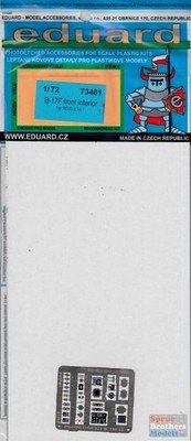 EDU73461 1:72 Eduard Color PE - B-17F Flying Fortress Front Interior (REV kit)