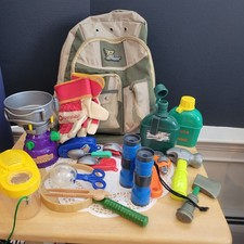 Pretend Play Pro Sport Backpack filled with 15 pcs for camping etc