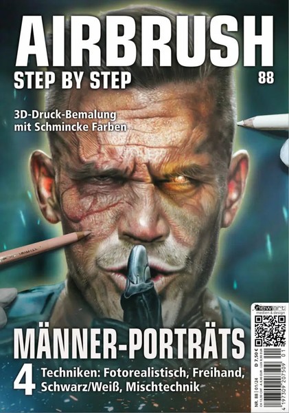 Airbrush Step By Step 88 | MäNner-PorträTs | Roger Hassler | Taschenbuch | 2023-image